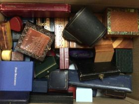 Collection of empty jewellery boxes