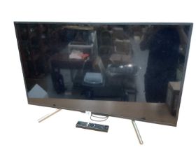 43" Sony Bravia smart TV with remote control together with Panasonic DVD Player