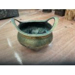 Chinese bronze censer with character marks to base