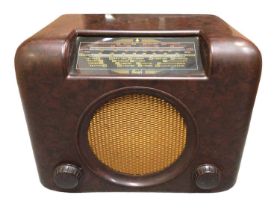 1950s Bush Bakelite valve radio