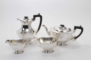 1940s four piece silver tea set