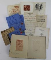 Group of Christmas cards and other material relating to Peggy and Stuart Scott Somerville