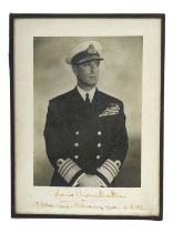 The Right Honourable The Earl Mountbatten of Burma signed presentation portrait photograph
