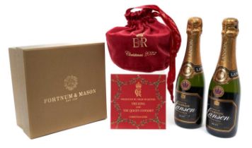 Lanson Champagne, two half bottles made for The Queen's Golden Jubilee 2002 with labels and two Fort