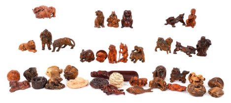 Large collection of 20th century Japanese netsuke