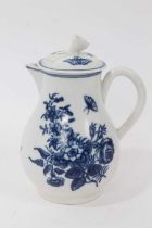 A Worcester sparrow beak jug and cover