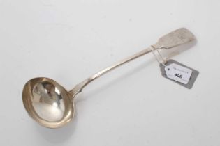 William IV silver punch or soup ladle, William Eaton, London 1833