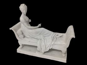 19th century Sèvres porcelain figure of a classical reclining female figure