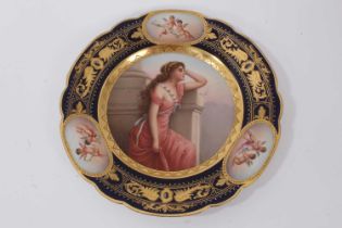 A Vienna porcelain plate