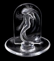 Lalique glass ashtray