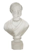 Scarce Victorian frosted glass bust of H.R.H. Prince Albert by F & C Osler.