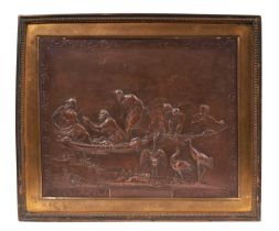 John Henning (1771-1851), relief copper plaque after Raphael