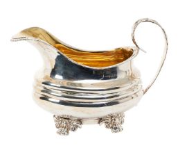Victorian silver cream jug
