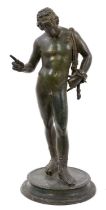 19th century Grand Tour bronze of Narcissus