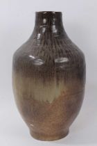 A large J. Maltby studio pottery vase, signed to base