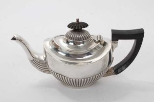 Silver batchelor's teapot