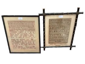 Two late 18th century samplers