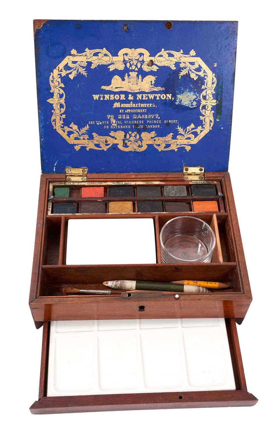 Mid Victorian paint box by Windsor and Newton