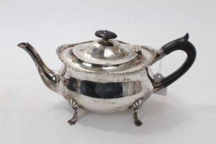 Edwardian silver teapot