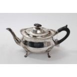Edwardian silver teapot
