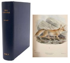 St George Jackson Mivart - Monograph of The Canidae, 1890 first edition, hand coloured lithographic