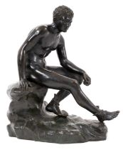 Late 19th century Italian bronze sculpture of Mercury