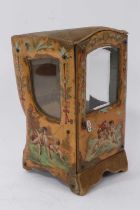 Early 20th century novelty watch holder in the form of a Sedan chair