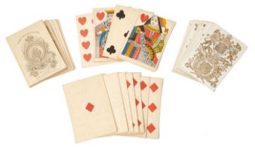 H.M Queen Victoria and H.R.H.Prince Albert, very rare pack of Royal playing cards circa 1840-1850