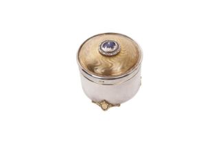 Limited edition St James House silver and gilt music box
