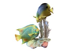 Goebel ornament of two colourful fish, numbered 86 813 25