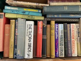 Collection of modern fiction including many first editions by Graham Greene, Tom Sharp and others, a