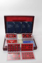 G.B. - Mixed coin sets contained within plastic cases and Whitman folders to include silver Florins
