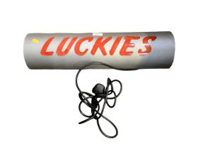 1960s American advertising light for 'Luckies'