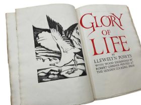 Robert Gibbings and Llewelyn Powys - Glory of Life, number 188 of 277 copies, title and initials pri