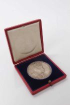 G.B. - Edward VII silver coronation medal (N.B. Dia: 55mm & in case of issue) (1 medallion)