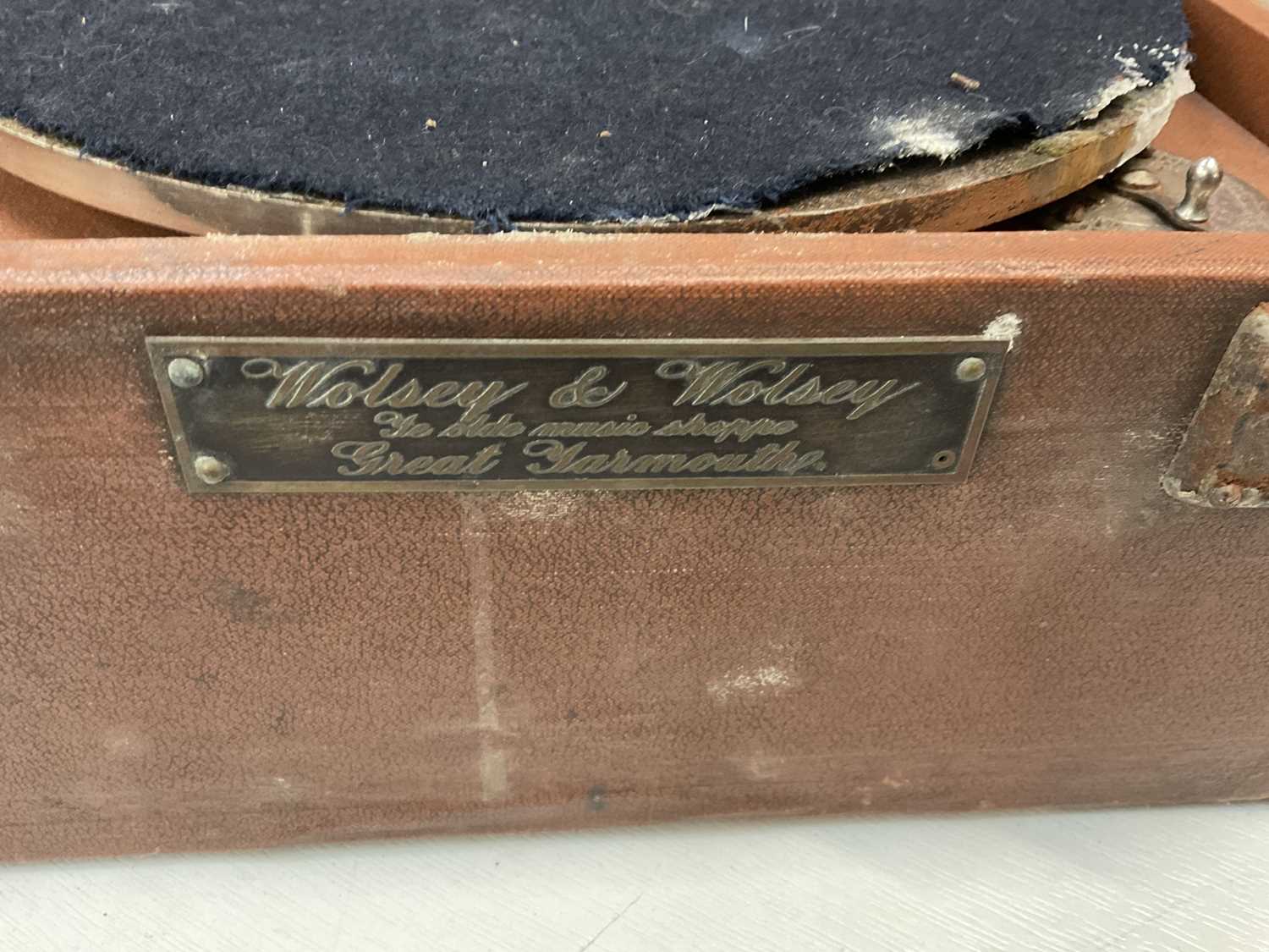 1930s Decca portable gramophone, in cloth bound case - Image 4 of 5
