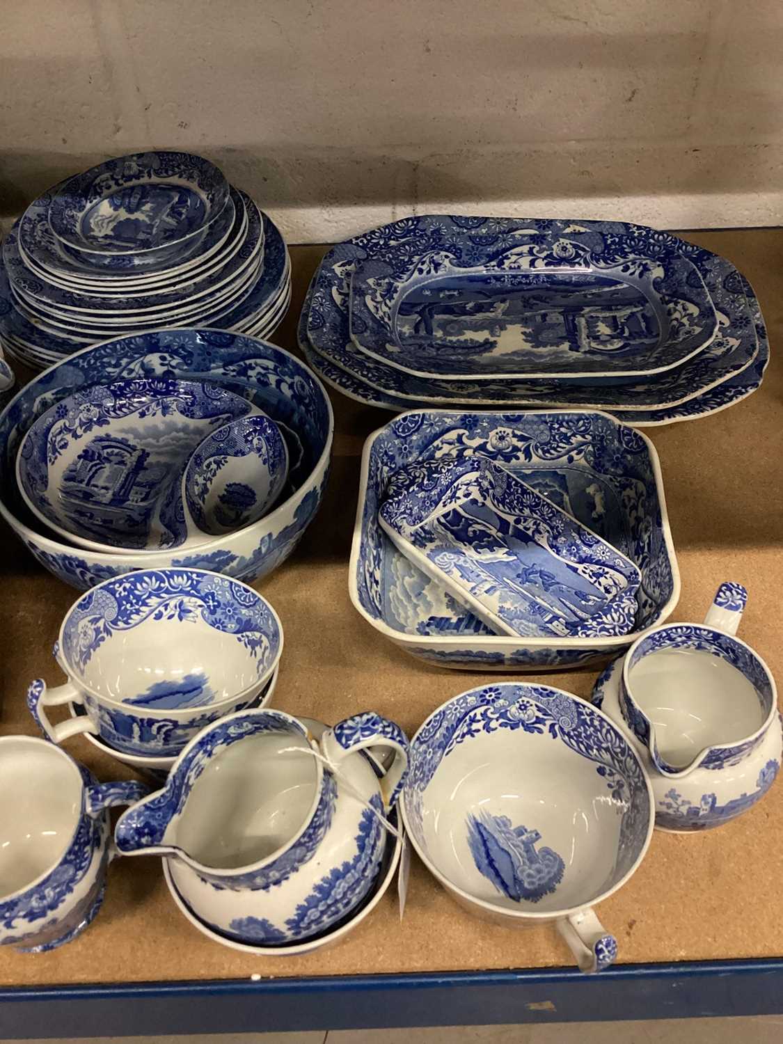 Copeland Spode Italian pattern blue and white dinner and tea wares - Image 2 of 3