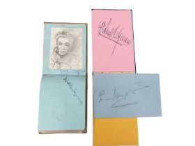 Two autograph albums, with stars of stage and screen including Alec Guiness and others