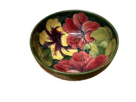 Moorcroft Hibiscus pattern bowl