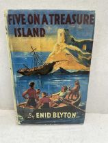 Enid Blighton - Five on a Treasure Island, 1942 first edition of the first Famous Five book, facsimi