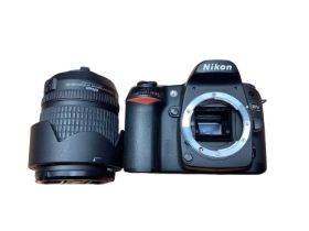 Nikon D80 camera with lens