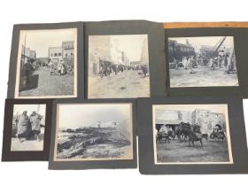 Group of 1911 mainly large mounted photographers of Morocco including Casablanca busy street scenes,