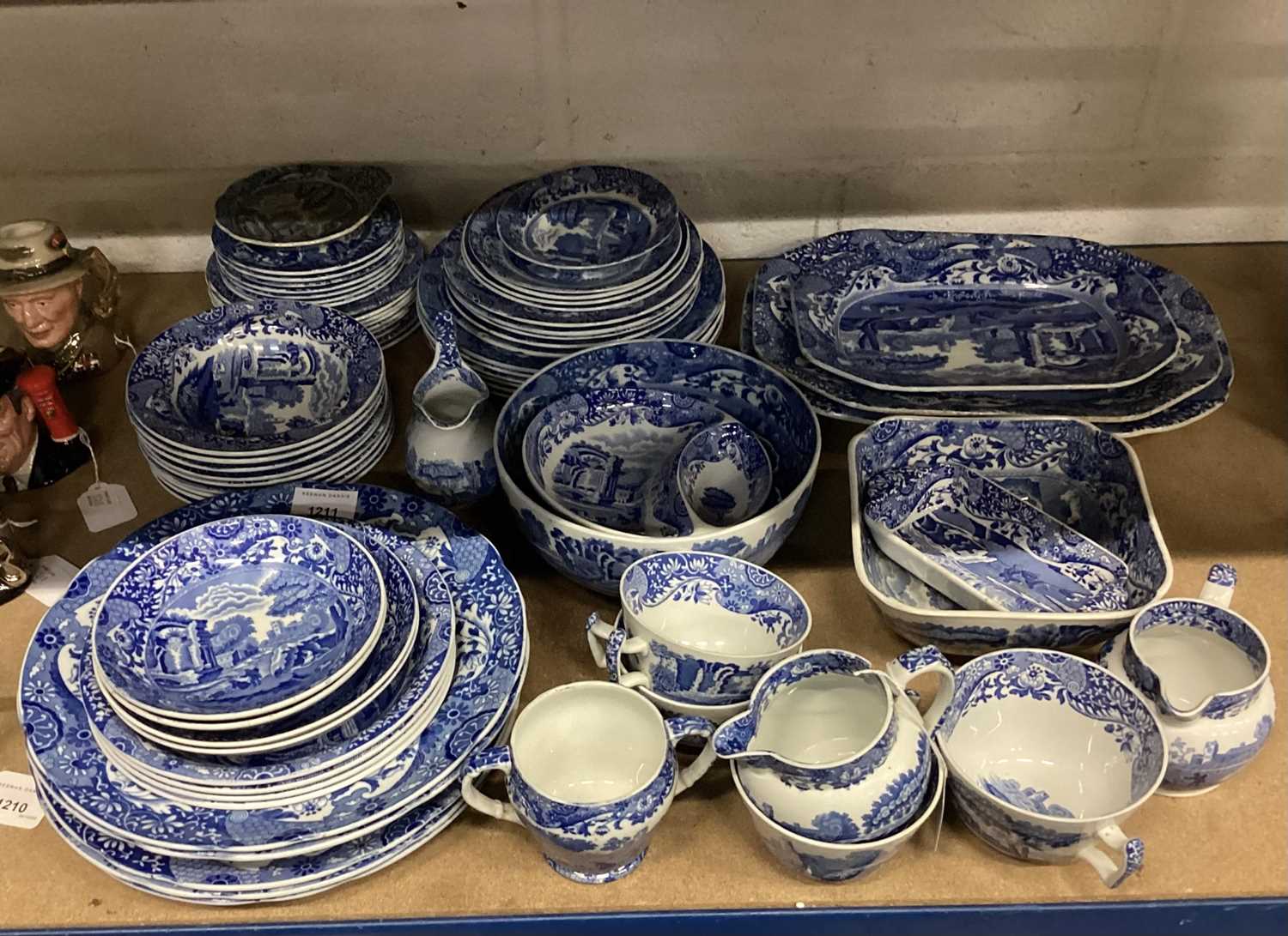 Copeland Spode Italian pattern blue and white dinner and tea wares