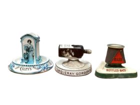 Collection of advertising related ceramic Vesta holders