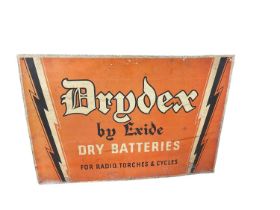 Vintage Drydex Batteries aluminium sign