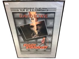 David Bowie in Ziggy Stardust and the Spiders from Mars, framed poster