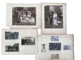 First World War period military photograph album including R V Hospital Netley