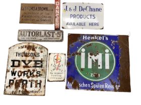 Selection of enamel signs