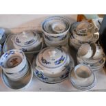 A large quantity of modern Portuguese Vista Alegre porcelain dinner and tea ware including