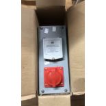 A boxed Wylex 415v 16A circuit breaker